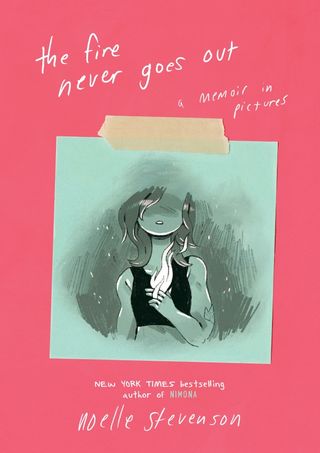 A full look at the cover of The Fire Never Goes Out.